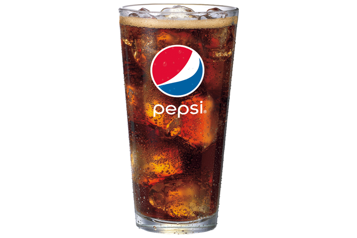 Choose from the following Pepsi brand Fountain Drinks: Pepsi, Pepsi Zero, D...